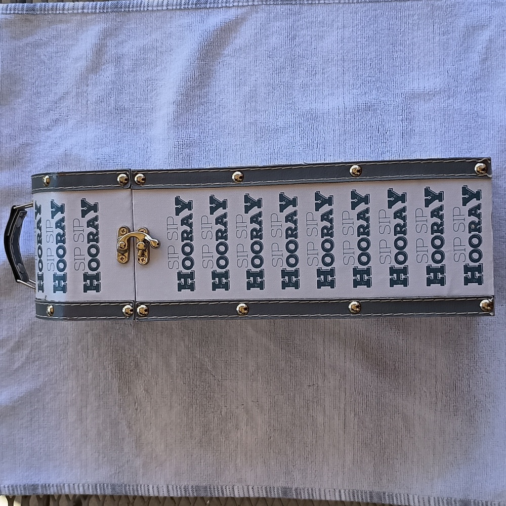 Elements Decorative Canvas Wine Gift Box